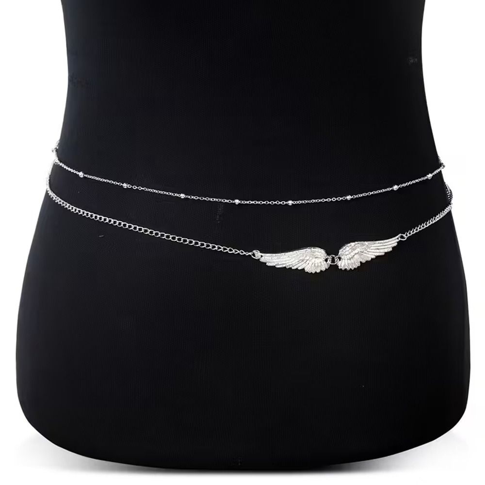 Body Jewelry Waist Chains - 우아한 이중 날개 바디 체인, 메탈