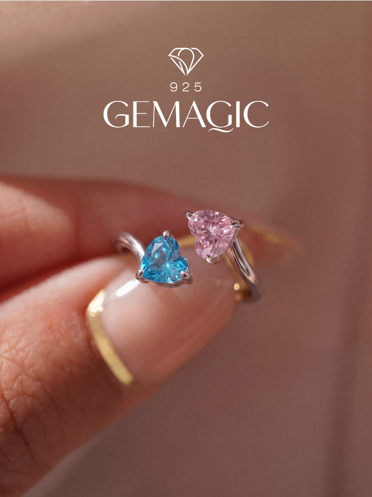Body Jewelry High Quality - 925 스털링 실버 사랑스러운 더블 하트