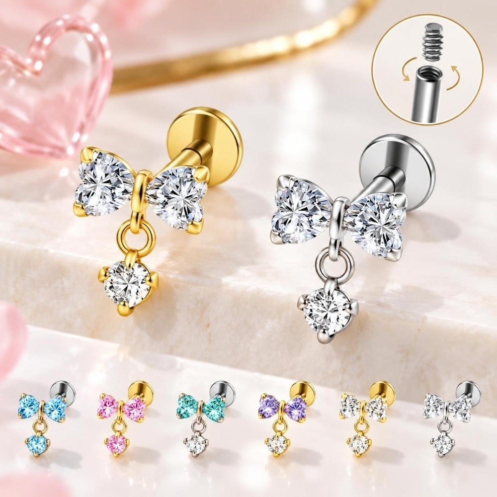 Body Jewelry Cartilage Earrings - G23 티타늄 소재의 귓바퀴 피어싱용 스터드형
