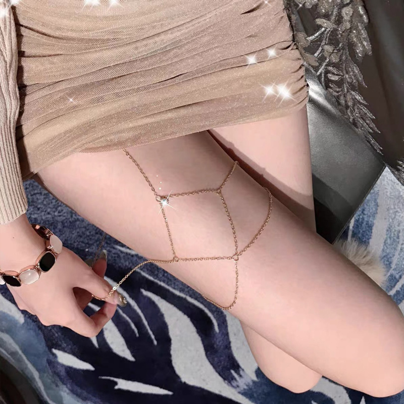 Body Jewelry Thigh Chain - 섹시한 나이트클럽 주얼리 심플 체인 레그