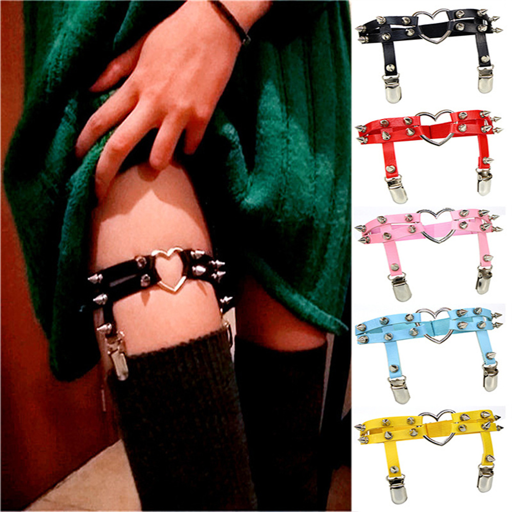 Body Jewelry Women - 1Pcs 여성 펑크 고스 하트 PU
