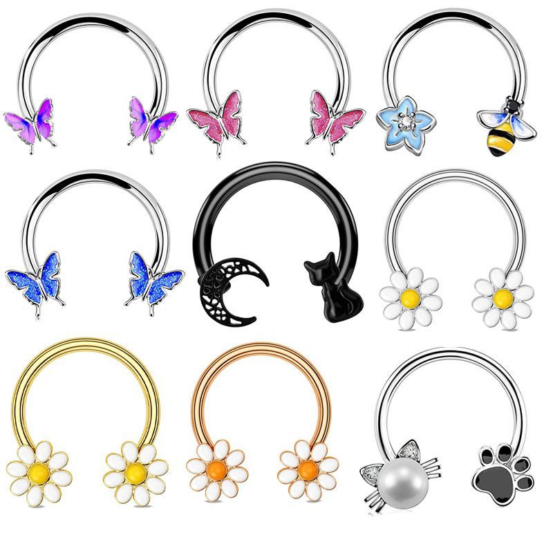Body Jewelry Cartilage Earrings - 16G 셉텀 링 데이스 피어싱 주얼리