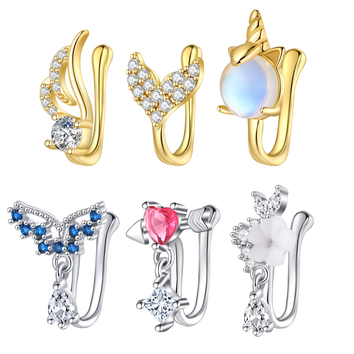 Body Jewelry High Quality - 고품질 구리 소재와 큐빅 지르코니아가 있는