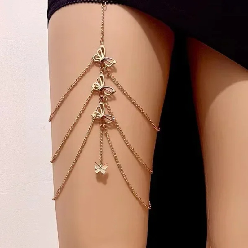 보헤미안 크리스탈 태슬 멀티 레이어 허벅지 체인 여성용 - Body Jewelry Thigh Chain 리뷰 및 가격