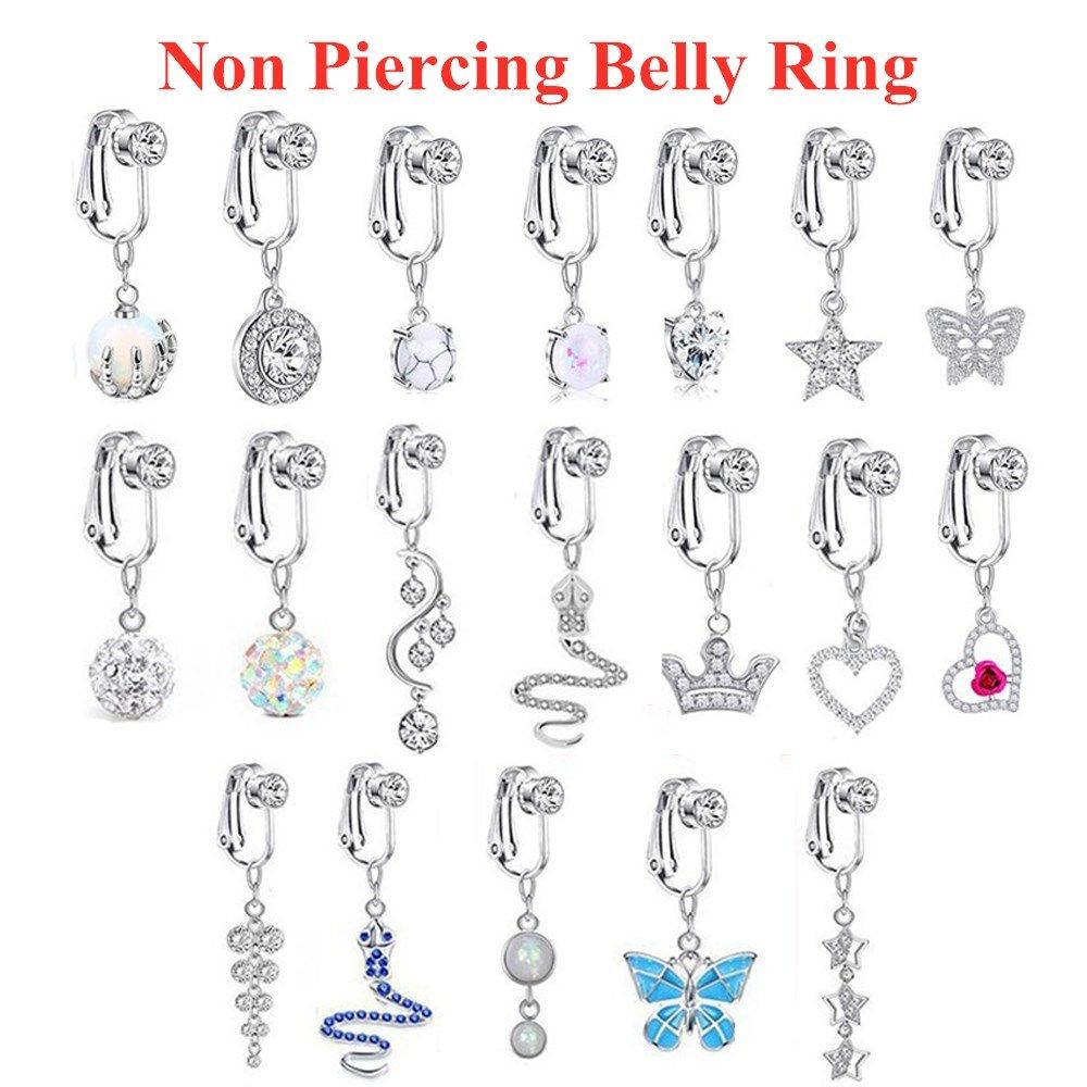 패션 여성용 클립형 귀걸이, 연골 클립, 배꼽 링, 가 - Body Jewelry Cartilage Earrings 리뷰 및 가격