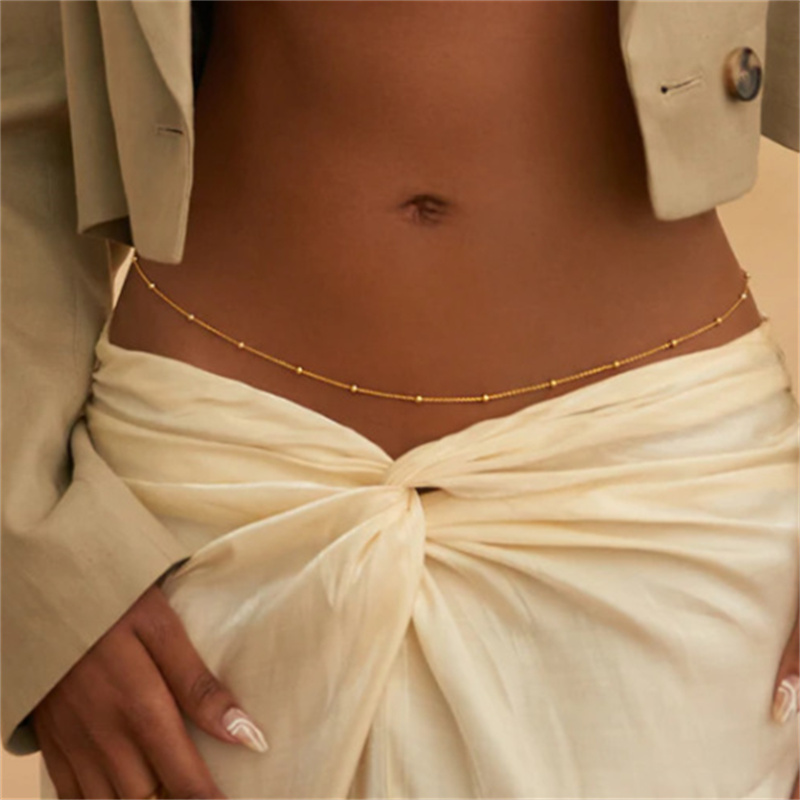 여자를위한 간단한 페르시 배꼽 체인 골동품 골드 컬러  - Body Jewelry Women 리뷰 및 가격