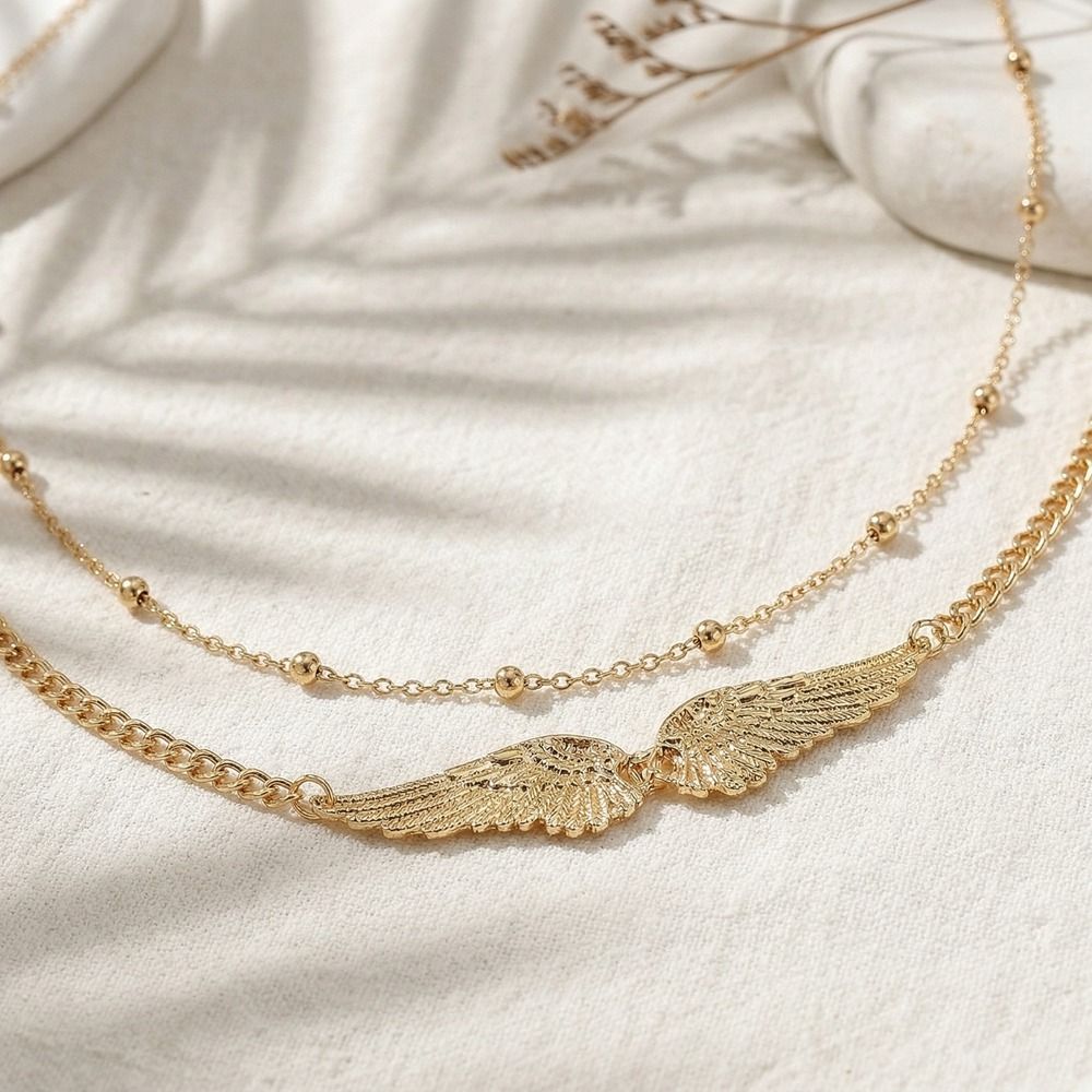 우아한 이중 날개 바디 체인, 메탈 참 장식 날개 허리 - Body Jewelry Waist Chains 리뷰 및 가격