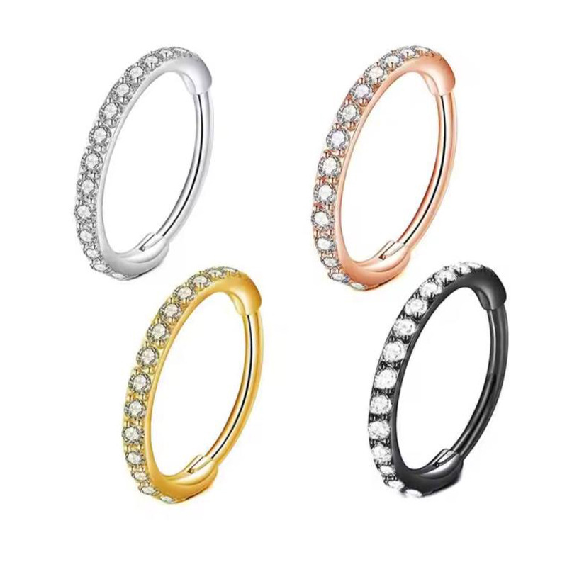 16G 투명 CZ 코링 후프 316L 수술용 스틸 심리 - Body Jewelry Cartilage Earrings 리뷰 및 가격