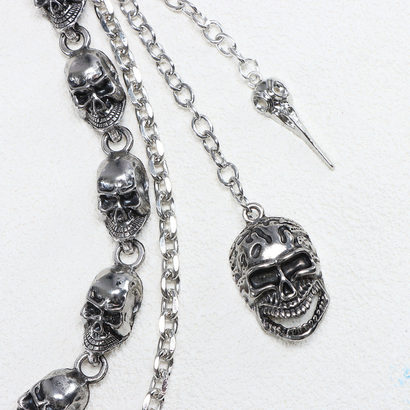 멀티 레이어 스컬 비즈 팬츠 체인 고딕 펑크 메탈 허리 - Body Jewelry Waist 리뷰 및 가격