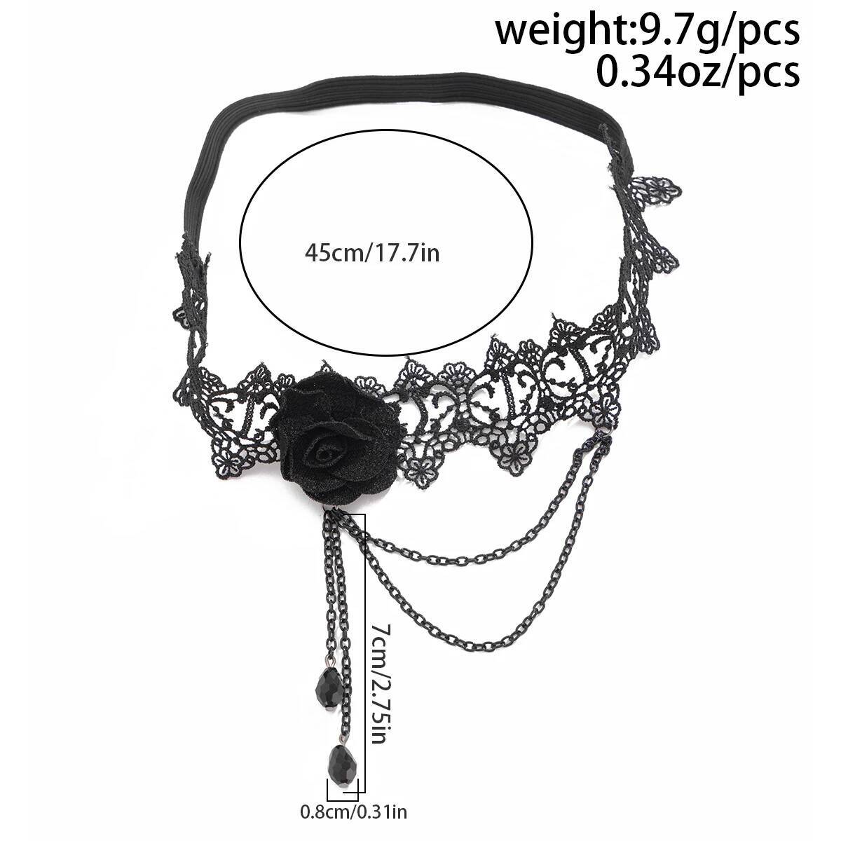 락티오 펑크 섹시 블랙 레이스 탄성 밴드 허벅지 체인  - Body Jewelry Thigh Chain 리뷰 및 가격