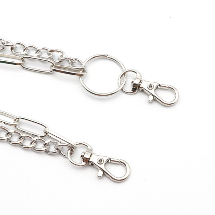 더블 체인 메탈 서클 팬츠 체인 빈티지 펑크 힙합 허리 - Body Jewelry High Quality 리뷰 및 가격