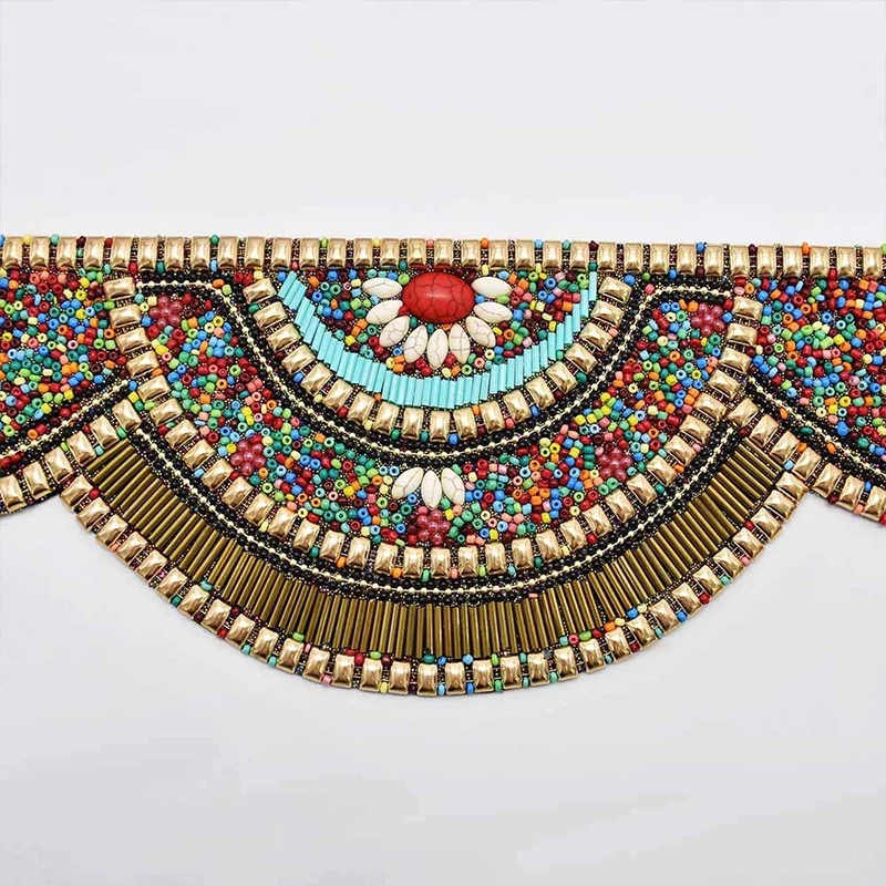 여성용 다채로운 허리 비즈 거들 허리띠, 집시 부족 민 - Body Jewelry Indian 리뷰 및 가격