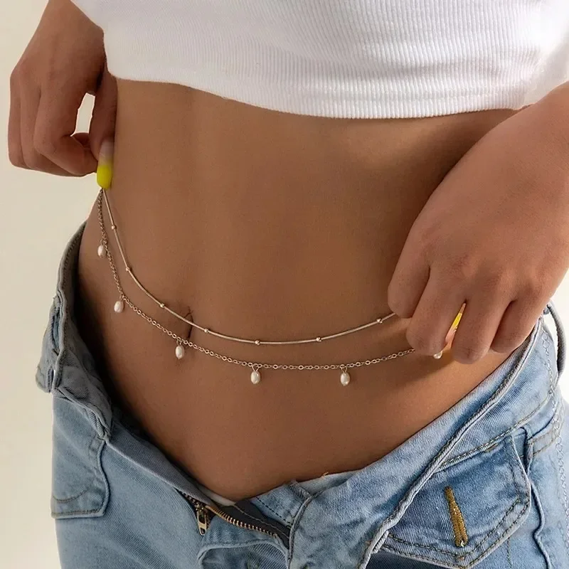 여성을위한 새로운 매력 섹시한 더블 레이어 나비 체인  - Body Jewelry Women 리뷰 및 가격