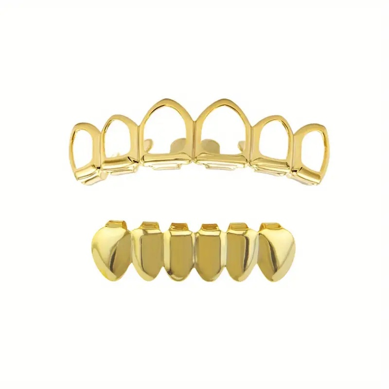 세련된 6개의 치아 중공/부드러운 하부 치아 힙합 치아 - Body Jewelry Lot 리뷰 및 가격