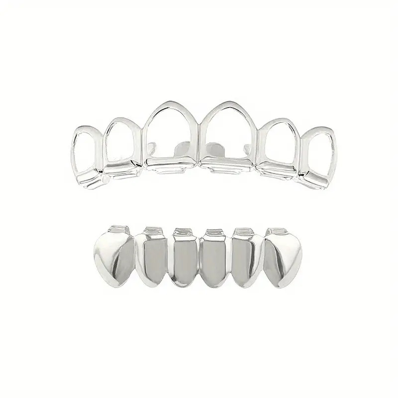 세련된 6개의 치아 중공/부드러운 하부 치아 힙합 치아 - Body Jewelry Lot 리뷰 및 가격