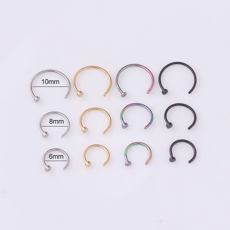 5개/세트 20G 코링 후프, 6mm/8mm/10mm  - Body Jewelry Lot 리뷰 및 가격