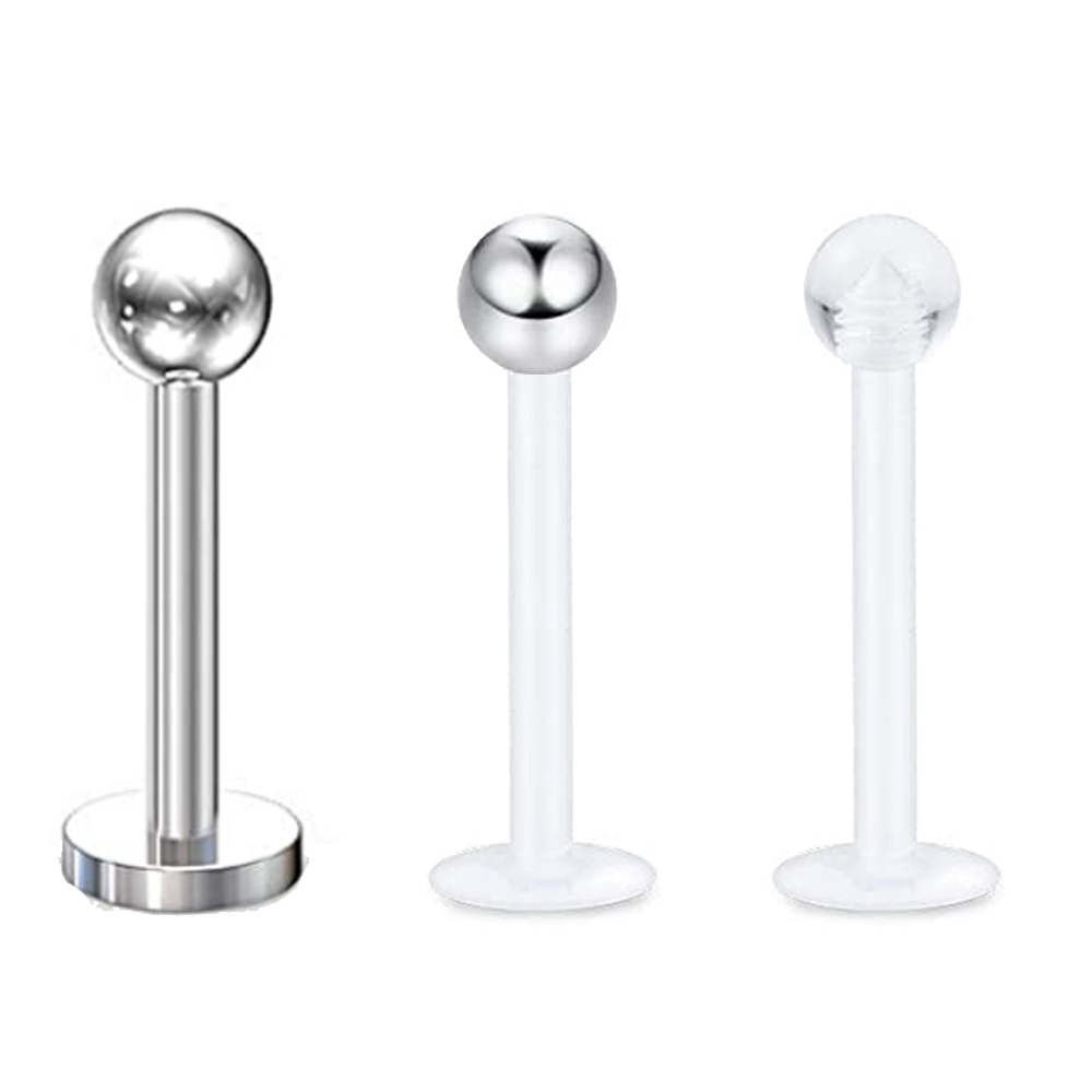 3pcs 16g Labret 스터드 립 링 Snakeb - Flat Back Labret Stud 리뷰 및 가격