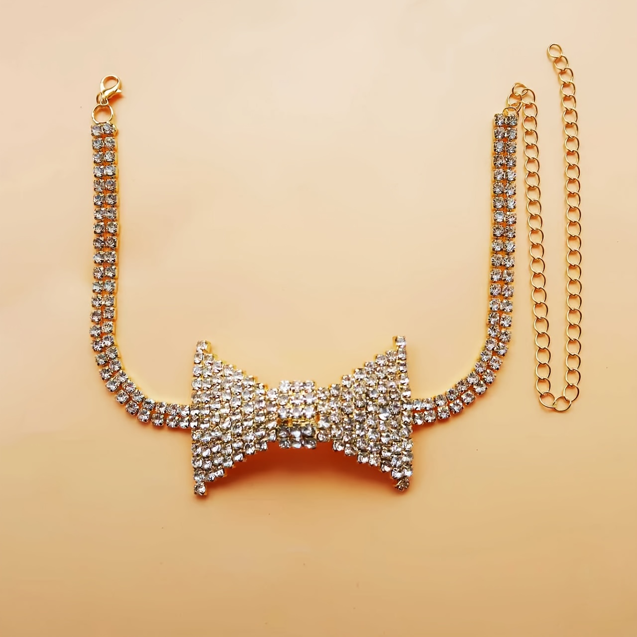 절묘한 우아한 라인석 활 넥 체인, 패션 넥타이 넥 체 - Body Jewelry For You 리뷰 및 가격