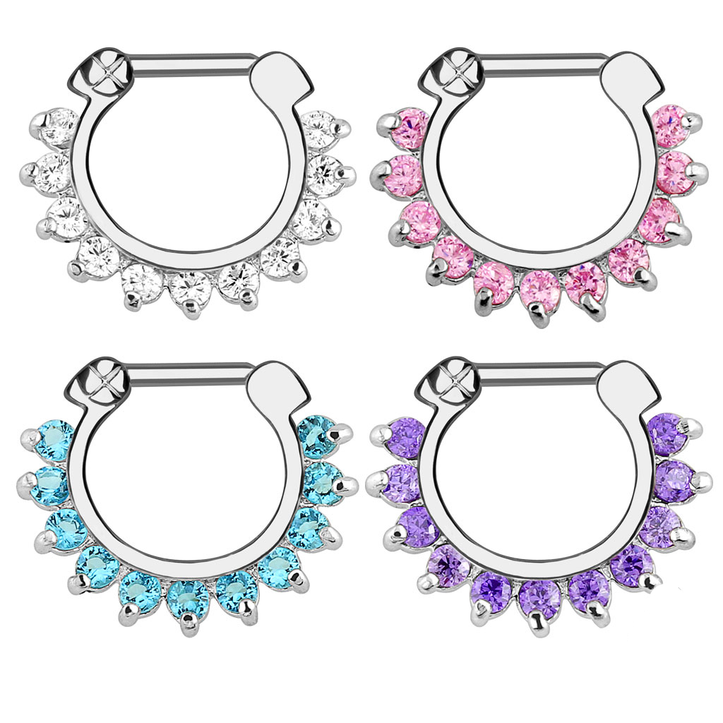 1개입 후프 클립온 코 피어싱 링 (여성/남성용) 스틸 - Body Jewelry Cartilage Earrings 리뷰 및 가격