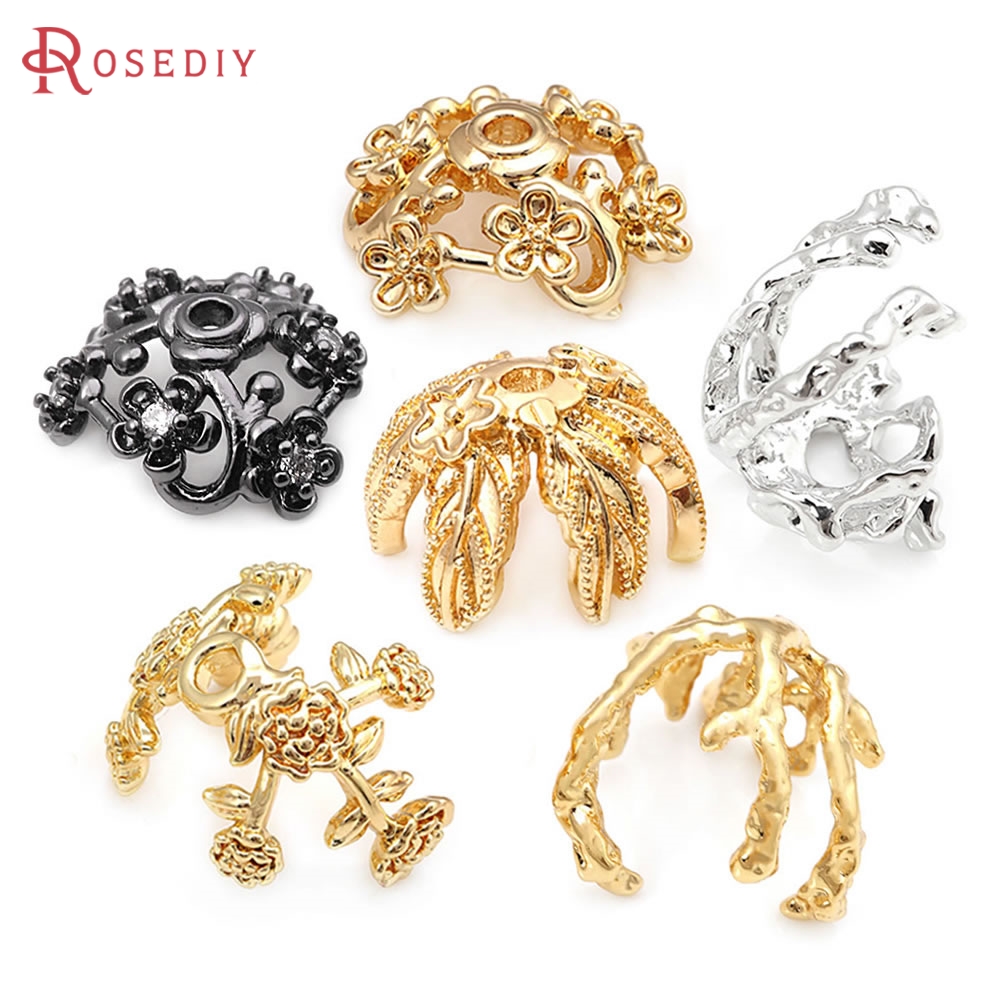여성용 황동 꽃 모양 특수 비즈 캡 하이 퀄리티, DI - Body Jewelry High Quality 리뷰 및 가격