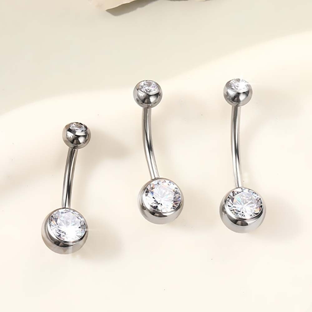 고품질 티타늄 소재 배꼽 링 곡선형 디자인 배꼽 피어싱 - Body Jewelry High Quality 리뷰 및 가격