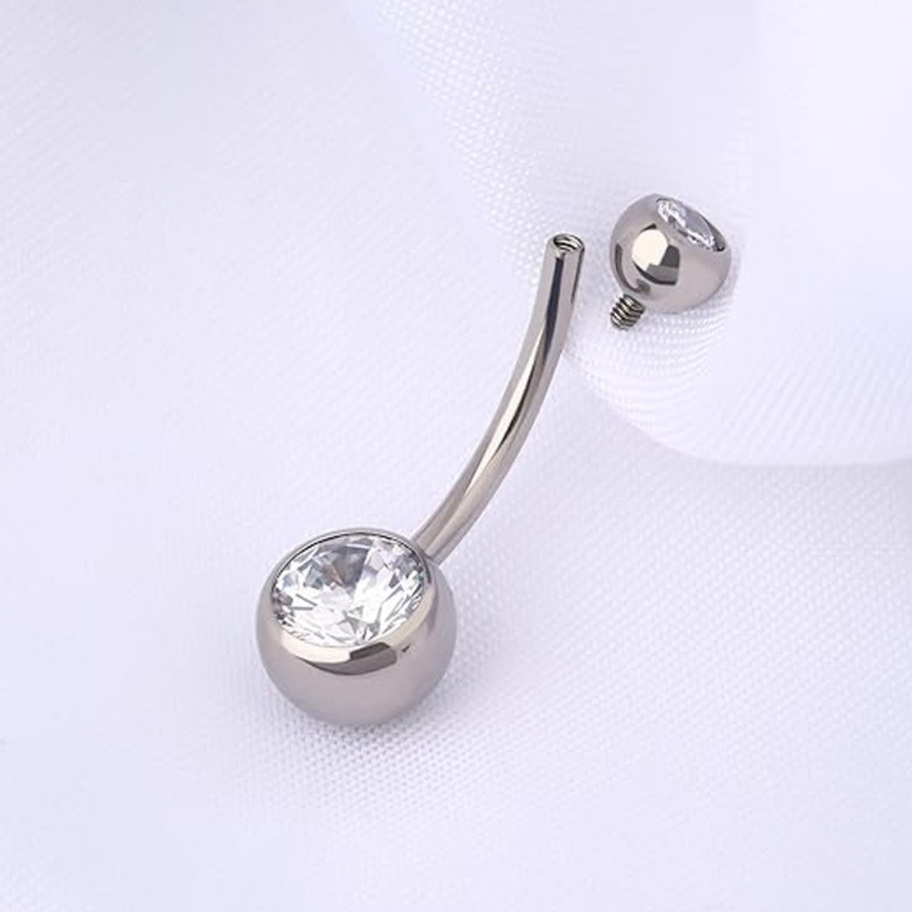 고품질 티타늄 소재 배꼽 링 곡선형 디자인 배꼽 피어싱 - Body Jewelry High Quality 리뷰 및 가격