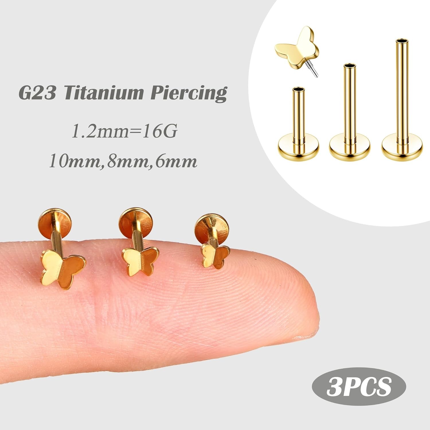 보비스티 3개입 16G 헬릭스 피어싱 주얼리 G23 티 - Flat Back Labret Stud 리뷰 및 가격