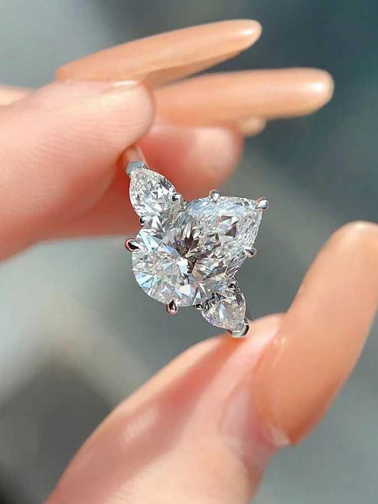 여성을위한 925 스털링 실버 반짝 이는 워터 드롭 디 - Body Jewelry High Quality 리뷰 및 가격