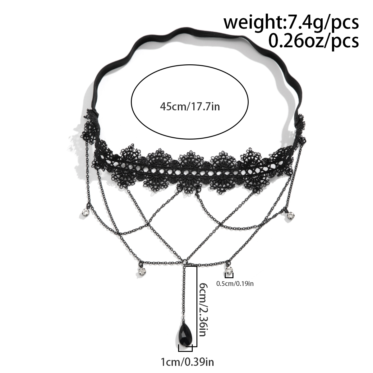 잉마크 보헤미안 스타일 탄성 밴드 블랙 레이스 레그 허 - Body Jewelry Thigh Chain 리뷰 및 가격