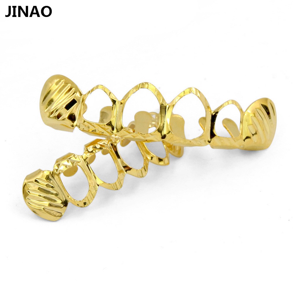 JINAO-신상 맞춤 D-컷 그릴 세트, 순금 도금,  - Body Jewelry Lot 리뷰 및 가격