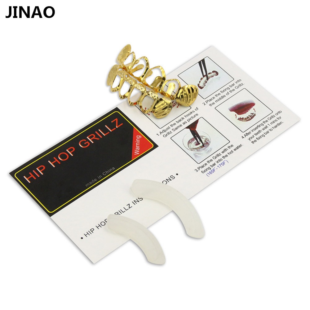 JINAO-신상 맞춤 D-컷 그릴 세트, 순금 도금,  - Body Jewelry Lot 리뷰 및 가격