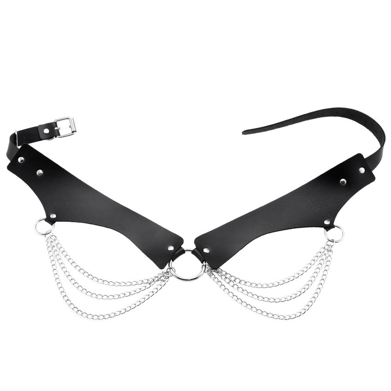 PU 가죽 체인 벨트 고스 섹시한 기관차 소녀 바디 체 - Body Jewelry Thigh Chain 리뷰 및 가격