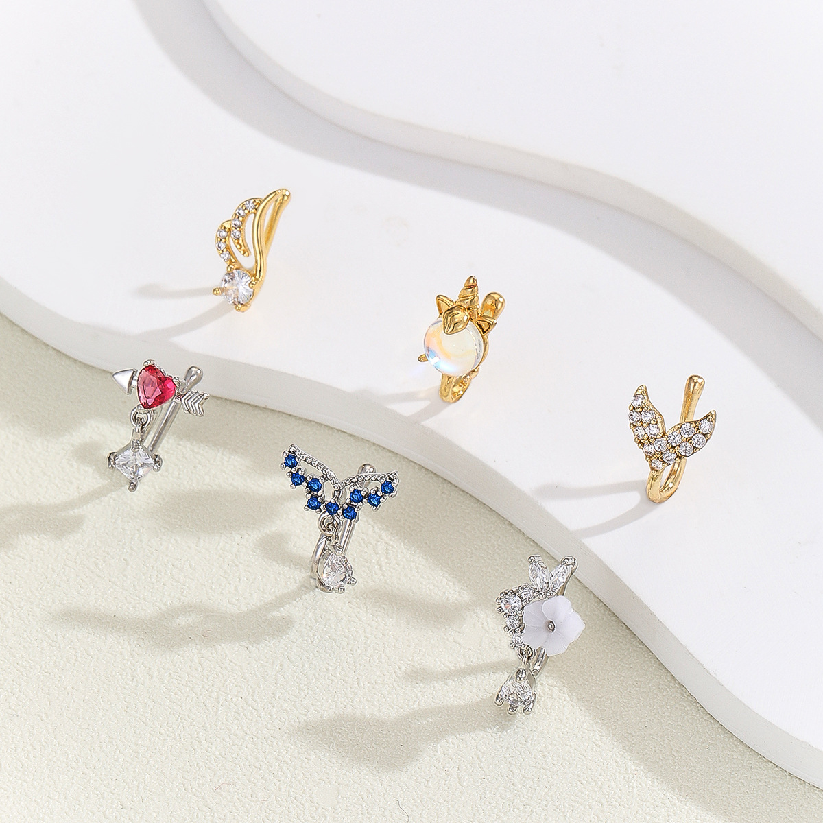 고품질 구리 소재와 큐빅 지르코니아가 있는 가짜 코 피 - Body Jewelry High Quality 리뷰 및 가격