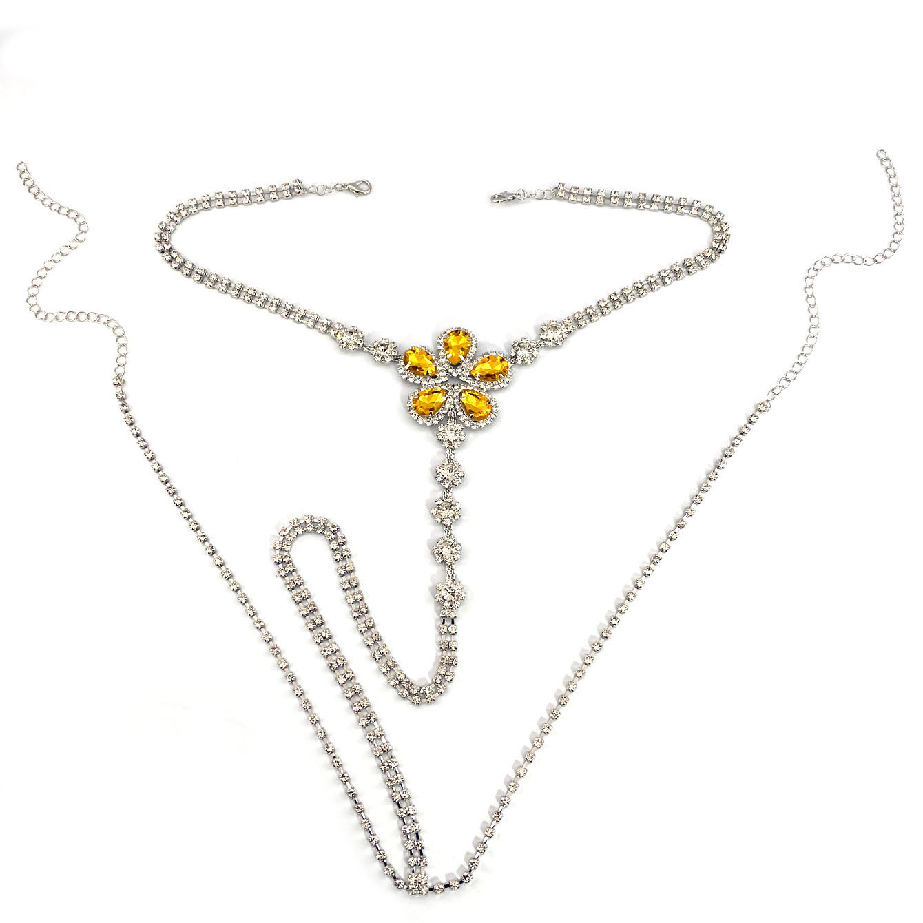 1pc 꽃 모양의 섹시한 라인 석 끈 팬티 세트 여성의 - Body Jewelry For You 리뷰 및 가격