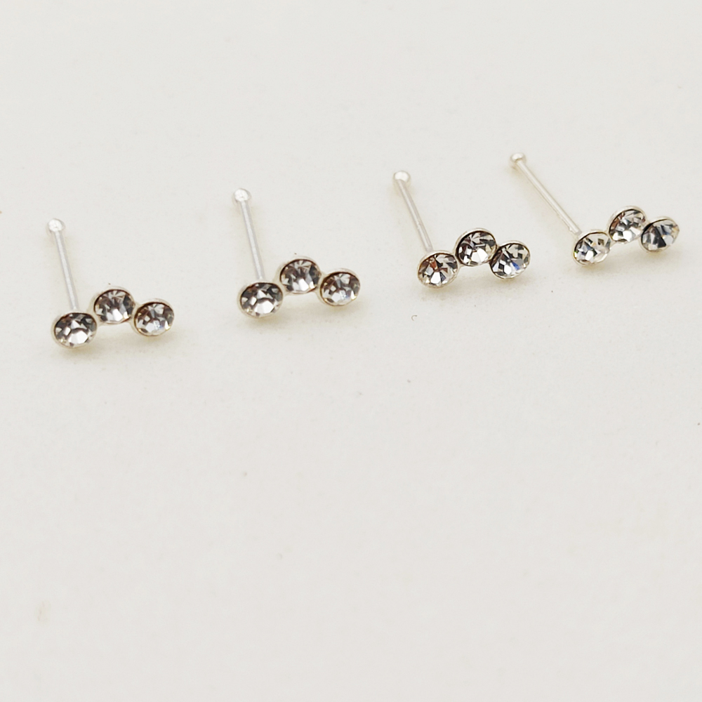 925 스털링 실버 크리스탈 코 스터드 패션 인도 코  - Body Jewelry Indian 리뷰 및 가격