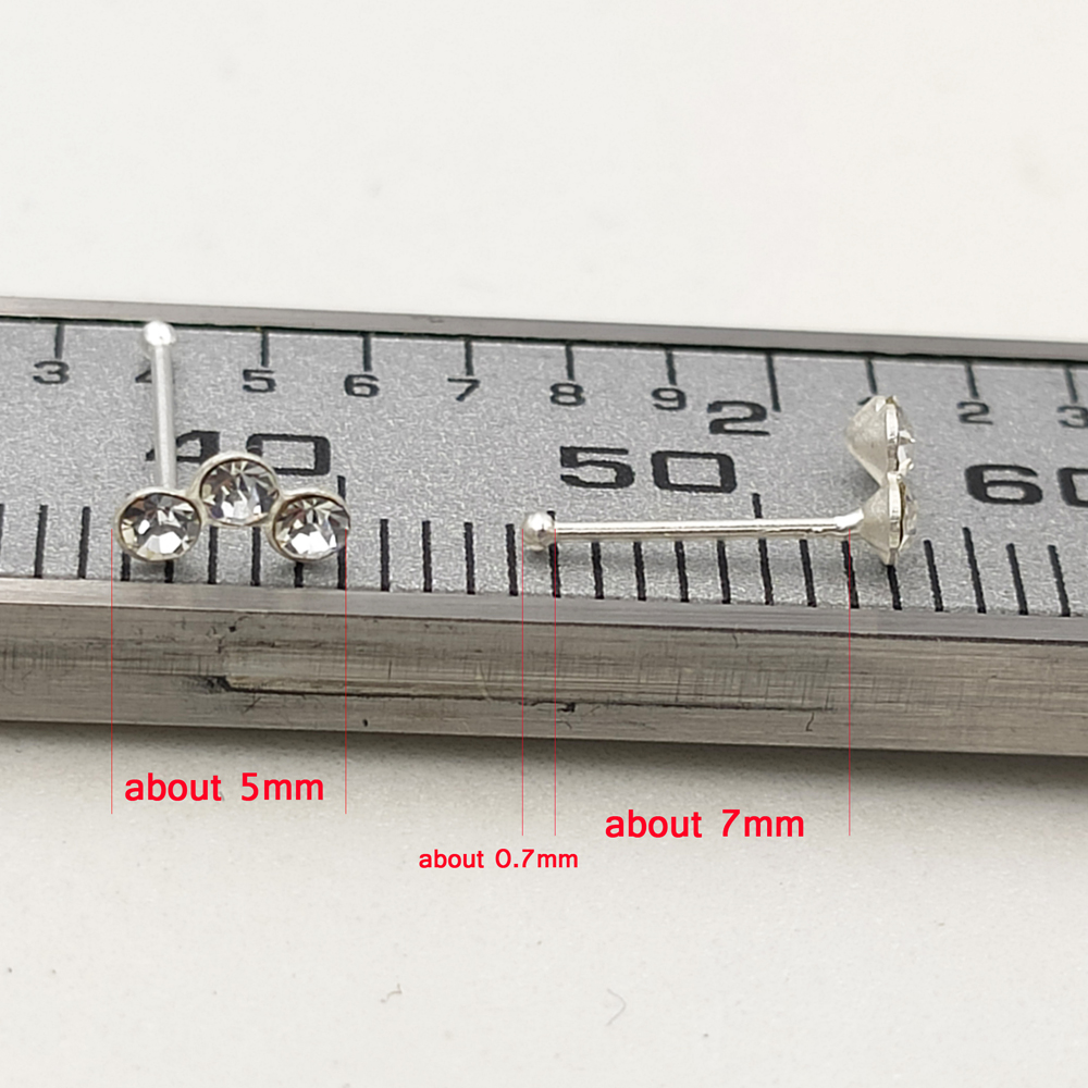 925 스털링 실버 크리스탈 코 스터드 패션 인도 코  - Body Jewelry Indian 리뷰 및 가격