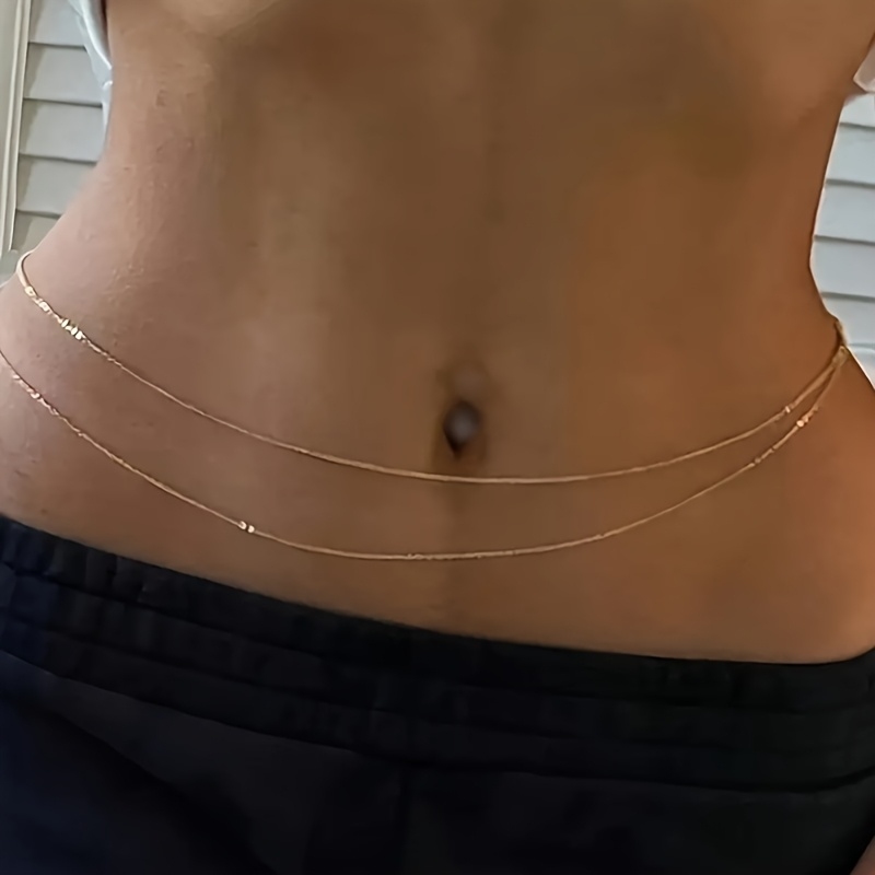 1중층 금속 허리 체인 벨트 - 여성용 패셔너블하고 섹 - Body Jewelry Waist Chains 리뷰 및 가격