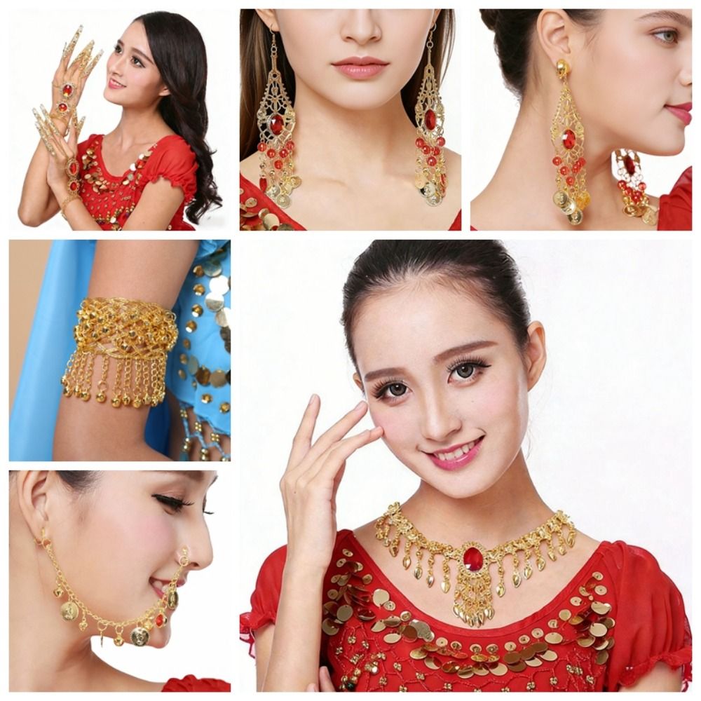 보헤미안 스타일 스팽글 헤드 체인 인디언 댄스 디자인  - Body Jewelry Indian 리뷰 및 가격
