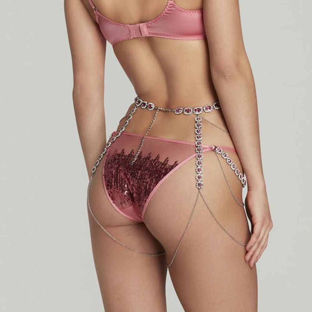 Stonefans 여성용 라운드 핑크 허벅지 체인 쥬얼 - Body Jewelry Thigh Chain 리뷰 및 가격
