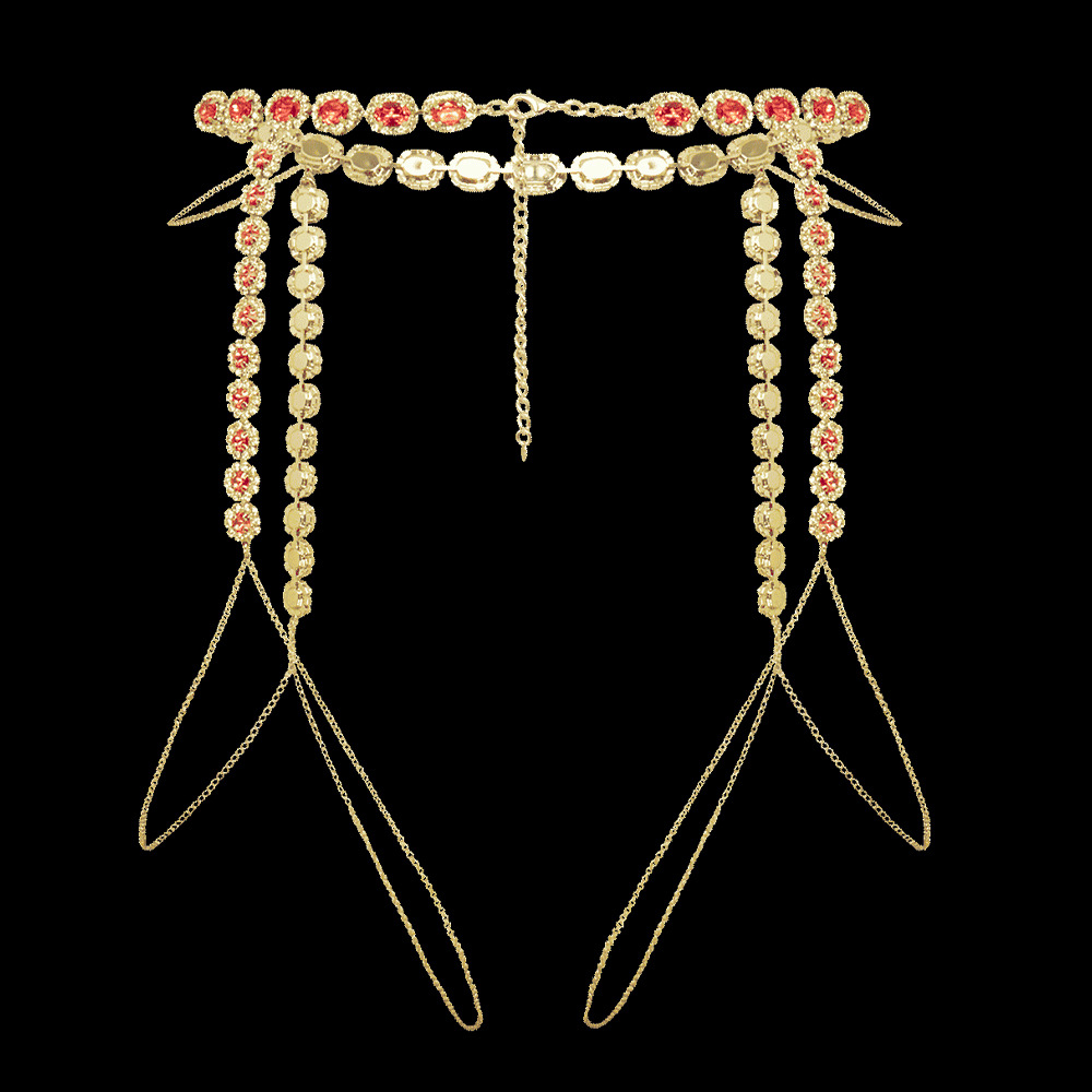 Stonefans 여성용 라운드 핑크 허벅지 체인 쥬얼 - Body Jewelry Thigh Chain 리뷰 및 가격
