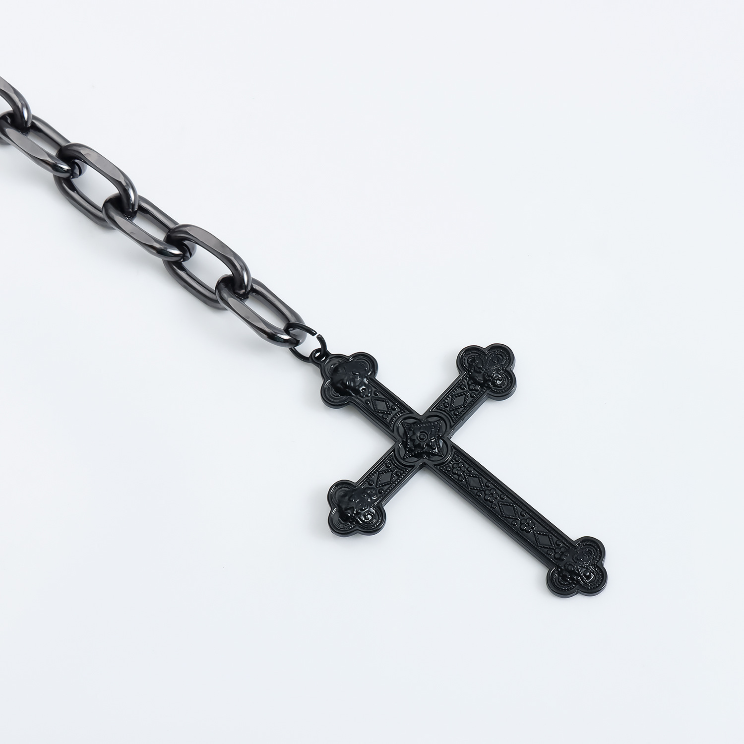 힙합 고딕 메탈 크로스 펜던트 청바지 체인 여성용 싱글 - Body Jewelry High Quality 리뷰 및 가격