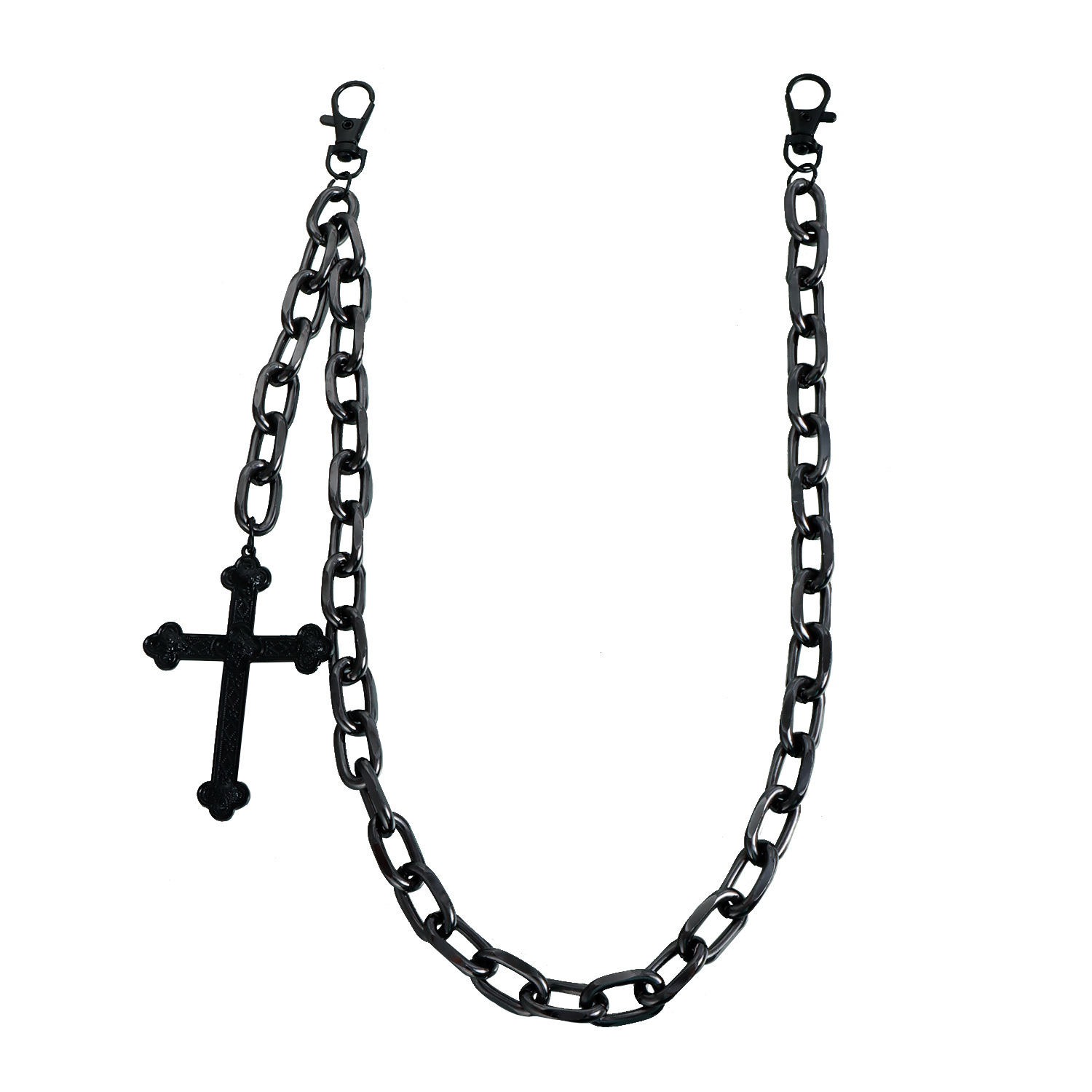 힙합 고딕 메탈 크로스 펜던트 청바지 체인 여성용 싱글 - Body Jewelry High Quality 리뷰 및 가격
